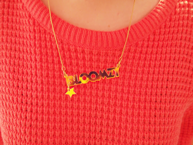 Tatty devine shop name necklace